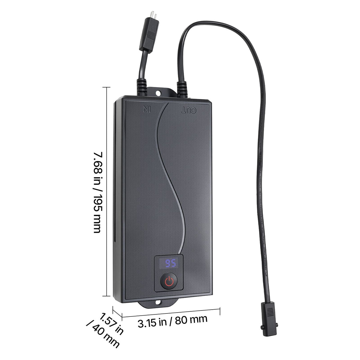 Battery Pack for Reclining Furniture with Adapter, 2500 mAh Rechargeable Recliner Battery Pack with Universal 2-Pin Connector and LED Screen, for Electric Recliner, Sofa, Couch & Lift Chair