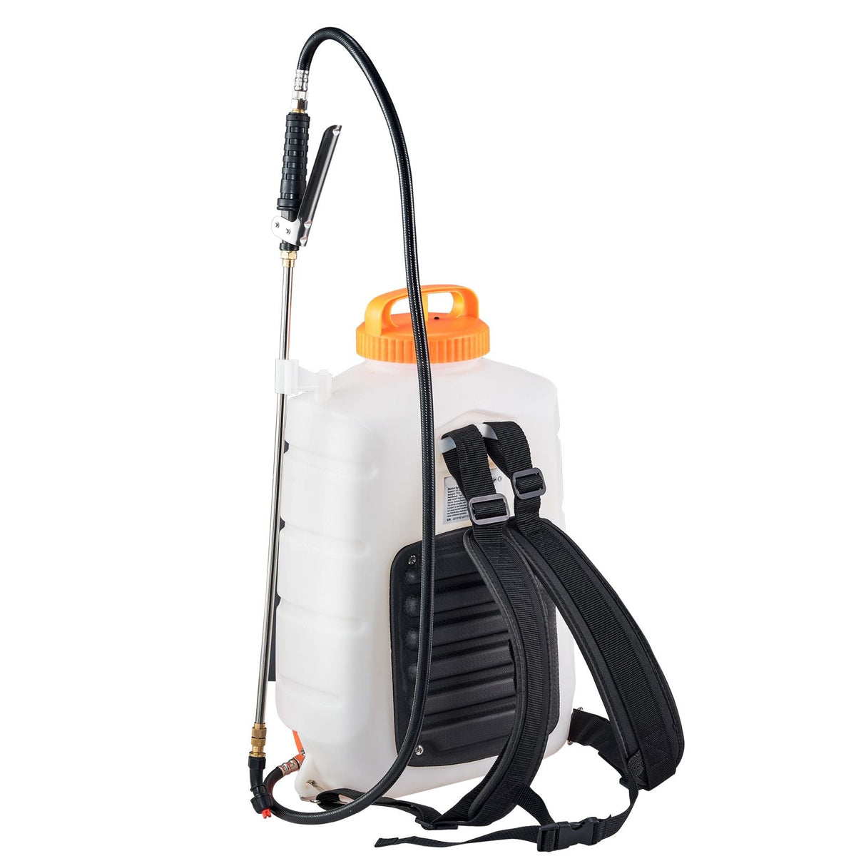 Battery Powered Backpack Sprayer, 0-90 PSI Adjustable Pressure, 4 Gallon Tank, Back Pack Sprayer with 8 Nozzles and 2 Wands, 12V 8Ah Battery, Wide Mouth Lid for Weeding, Spraying, Cleaning