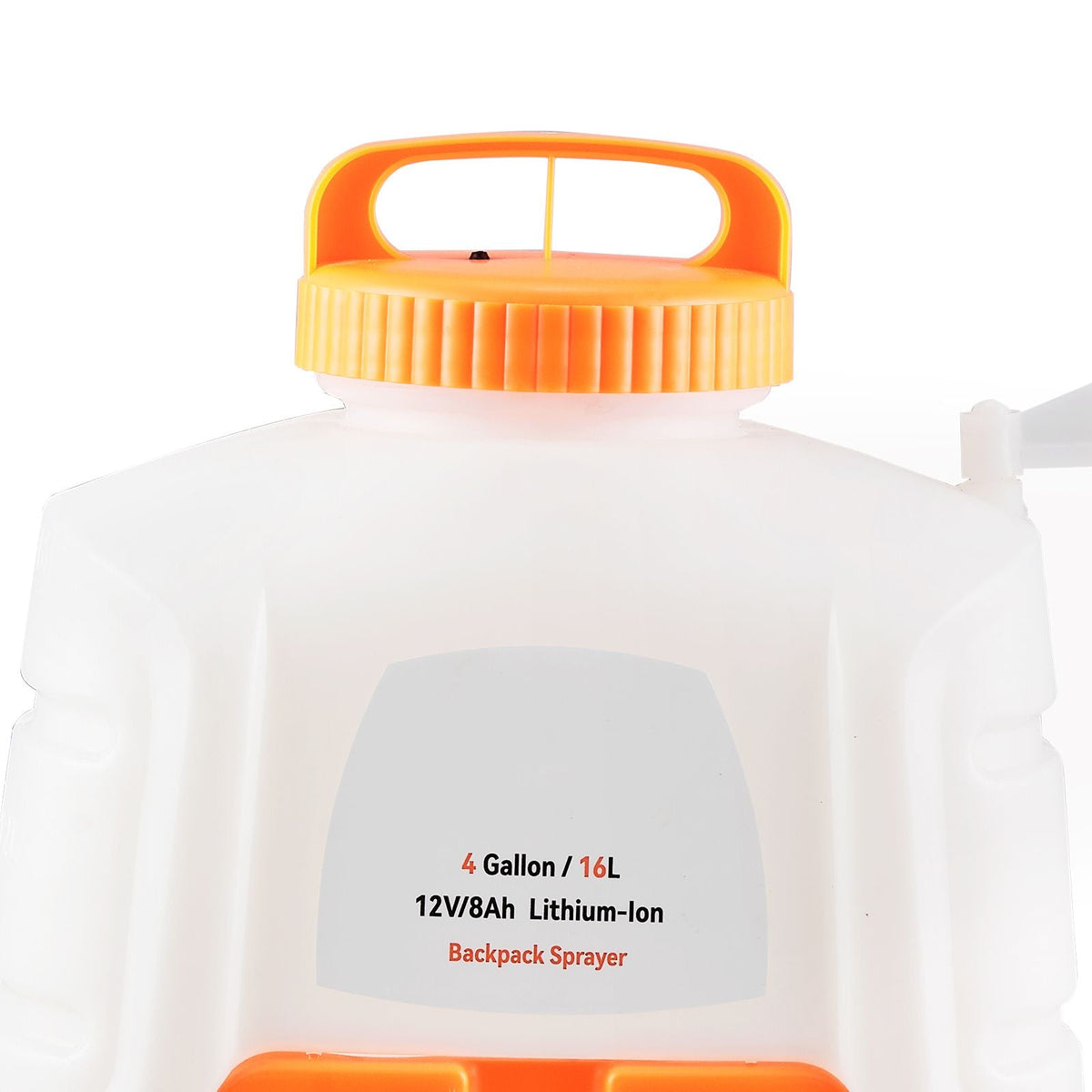 Battery Powered Backpack Sprayer, 0-90 PSI Adjustable Pressure, 4 Gallon Tank, Back Pack Sprayer with 8 Nozzles and 2 Wands, 12V 8Ah Battery, Wide Mouth Lid for Weeding, Spraying, Cleaning