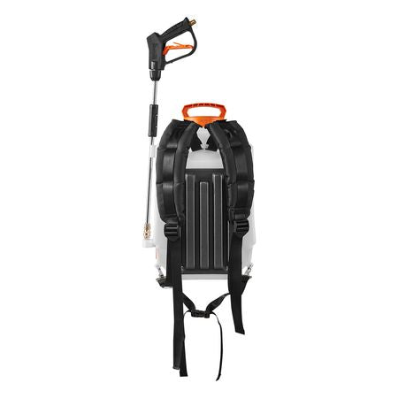 Battery Powered Backpack Sprayer, 4 Gallons Electric Backpack Sprayer, 2 Wands & 8 Nozzles, Adjustable 0-90 PSI, 4H Runtime, Portable Yard Garden Lawn Sprayers for Weeding Spraying Cleaning