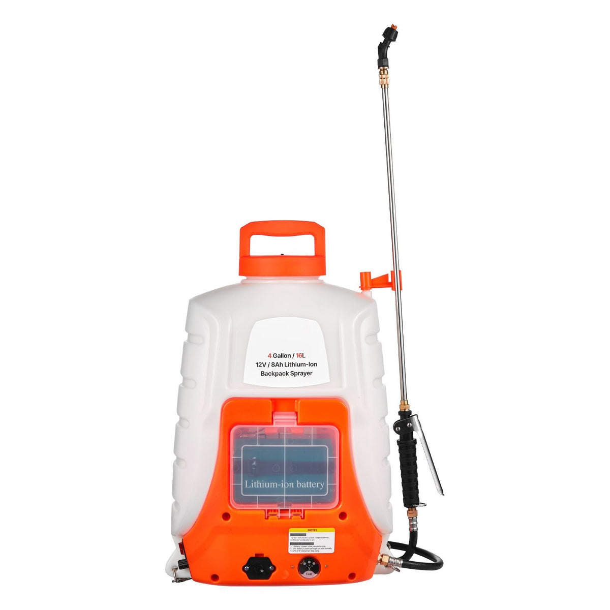 Battery Powered Backpack Sprayer, 4 Gallons Electric Lawn Sprayer with 8 Nozzles & 2 Telescopic Wands, 90PSI Adjustable Pressure, 4-6 Hour Runtime, Yard Sprayers for Lawn and Garden