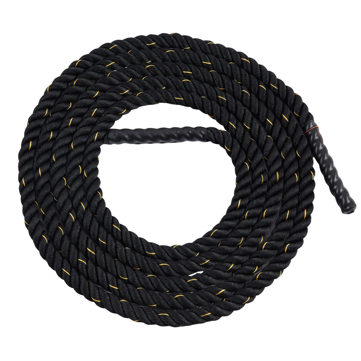 Battle Rope, 1.5 Inch Diameter 30Ft Length Polyester Exercise Rope, Battle Exercise Equipment, Heavy Weighted Rope for Home Gym Body Workout Core Strength Training Muscle Building Fitness
