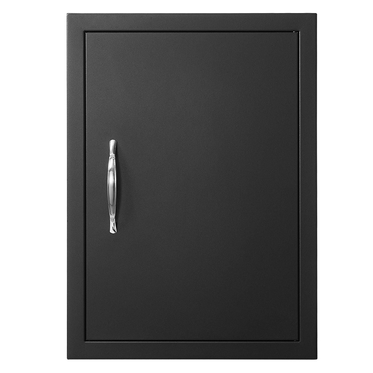 BBQ Access Door, 16W x 22H Inch Single Outdoor Kitchen Door, Cold Plate Flush Mount Door, Wall Vertical Door with Handle, for BBQ Island, Grilling Station, Outside Cabinet