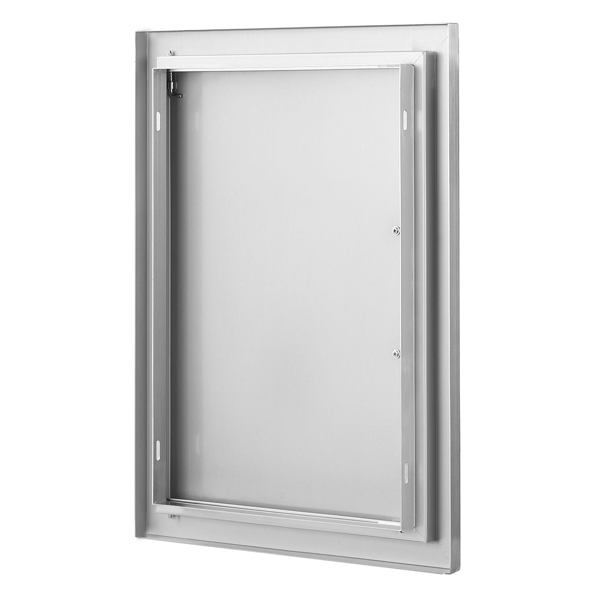 BBQ Access Door, 16W x 22H Inch Single Outdoor Kitchen Door, Stainless Steel Flush Mount Door, Wall Vertical Door with Handle, for BBQ Island, Grilling Station, Outside Cabinet
