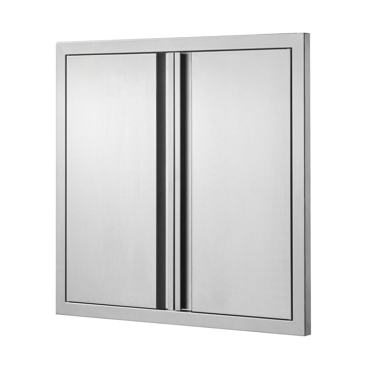 BBQ Access Door, 26W x 24H Inch Double Outdoor Kitchen Door, Stainless Steel Flush Mount Door, Wall Vertical Door with Recessed Handles , for BBQ Island, Grilling Station, Outside Cabinet