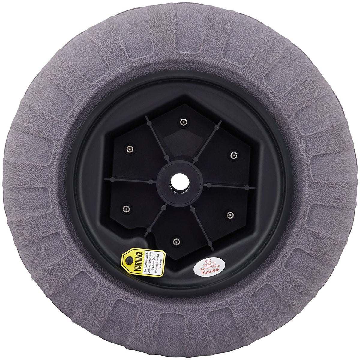 Beach Balloon Wheels, 16" Replacement Sand Tires, TPU Cart Tires for Kayak Dolly, Canoe Cart and Buggy with Free Air Pump, 2-Pack