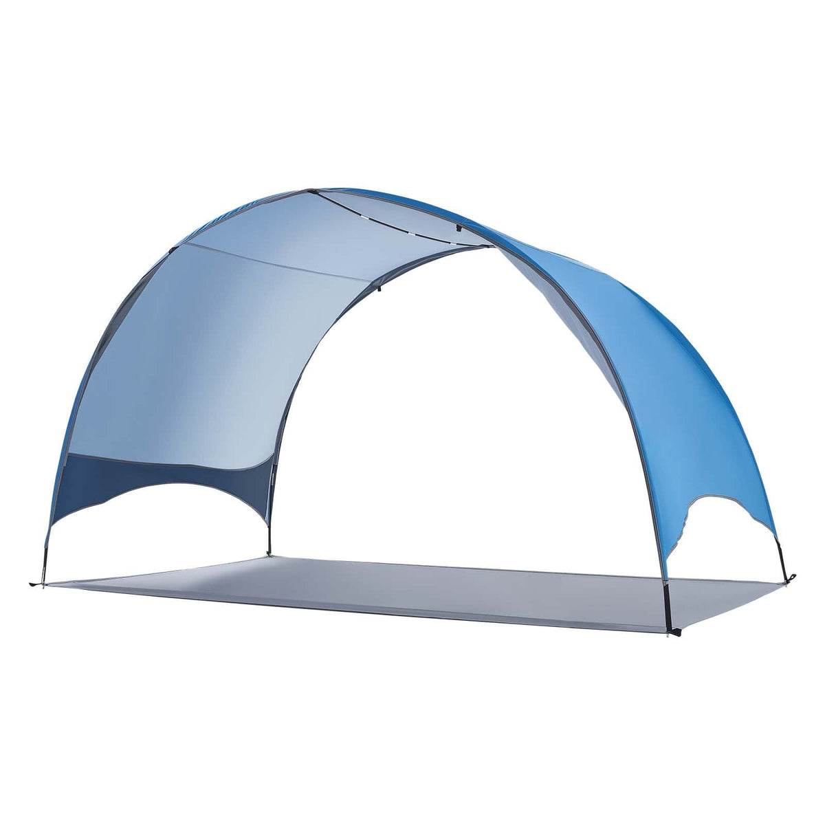 Beach Tent Sun Shelter for 4 Person, UPF 50+ Protection, Portable Sun Shade Canopy with Carrying Bag & Ground Stakes, Lightweight and Easy Setup Beach Umbrella for Camping Fishing Outdoor Picnic