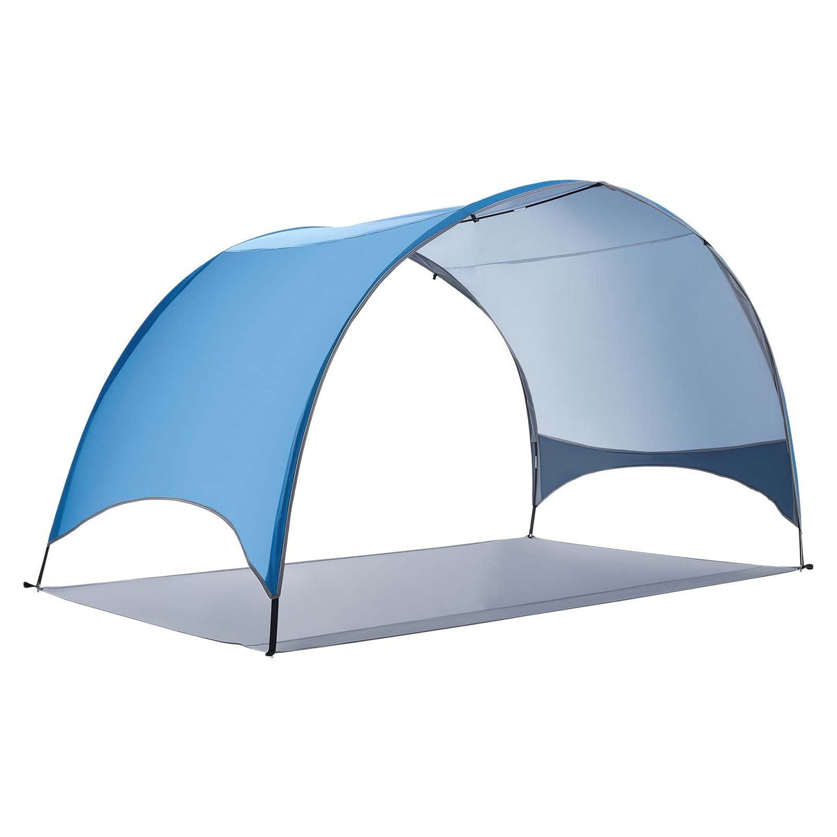 Beach Tent Sun Shelter for 4 Person, UPF 50+ Protection, Portable Sun Shade Canopy with Carrying Bag & Ground Stakes, Lightweight and Easy Setup Beach Umbrella for Camping Fishing Outdoor Picnic