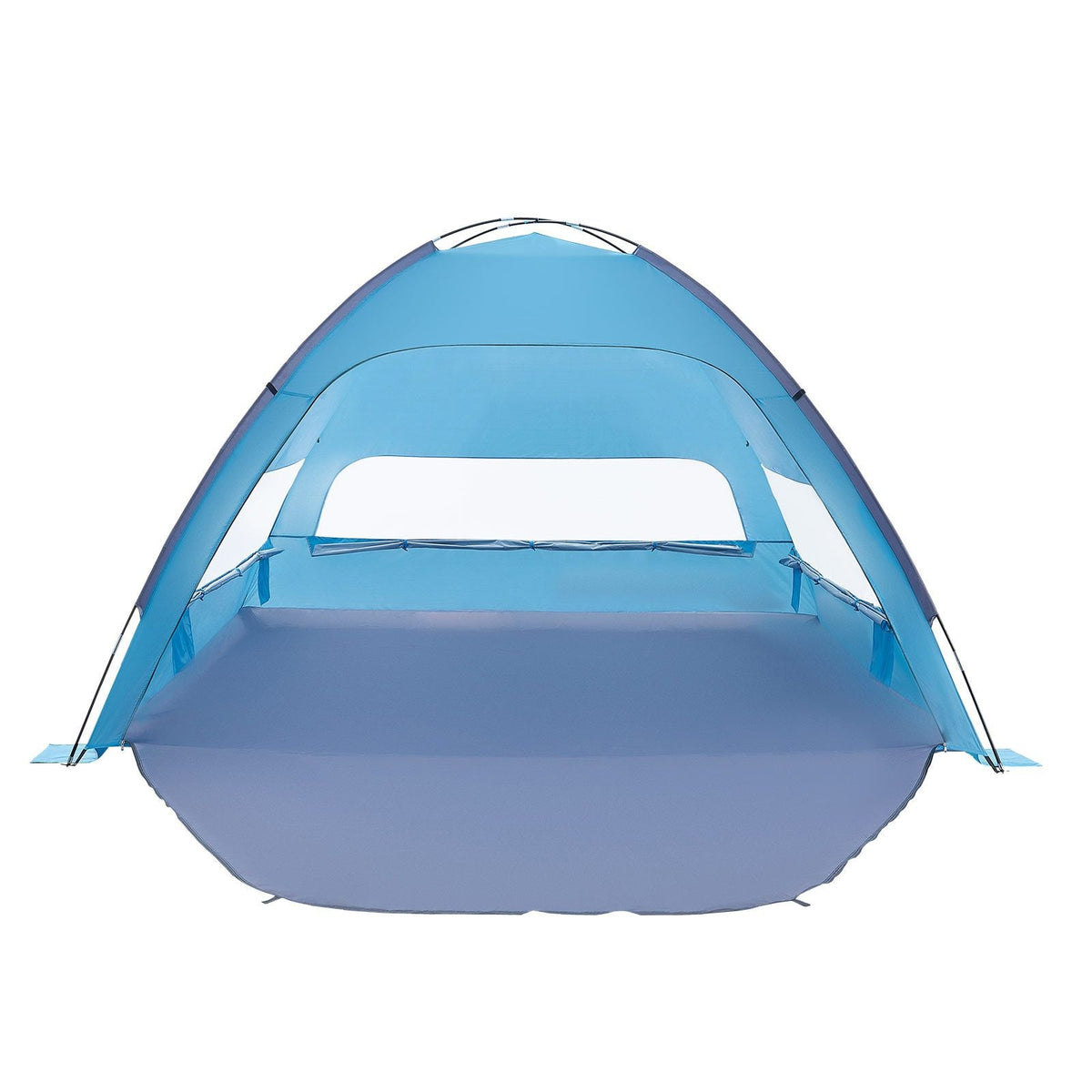 Beach Tent Sun Shelter for 8 Person, UPF 50+ Protection, Portable Sun Shade Canopy with Carrying Bag & Sand Pockets, Lightweight and Easy Setup Beach Umbrella for Camping Fishing Outdoor Picnic