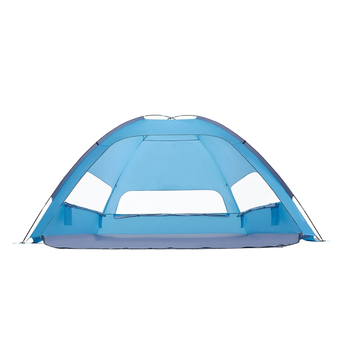 Beach Tent Sun Shelter for 8 Person, UPF 50+ Protection, Portable Sun Shade Canopy with Carrying Bag & Sand Pockets, Lightweight and Easy Setup Beach Umbrella for Camping Fishing Outdoor Picnic