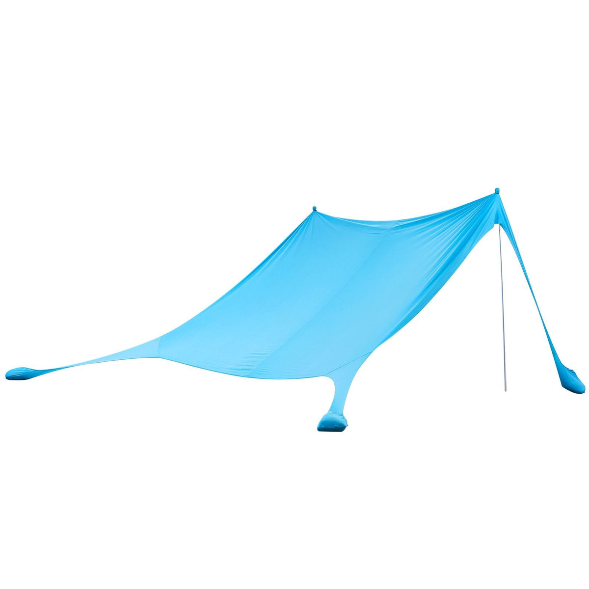 Beach Tent Sun Shelter, UPF50+ Sun Protection, 6.6 ft Tall, 11 x 11 ft, Easy Pop Up Beach Canopy with Sandbags, Stability Poles, Sand Shovels, Portable Shade for Family Outings, Camping, Fishing