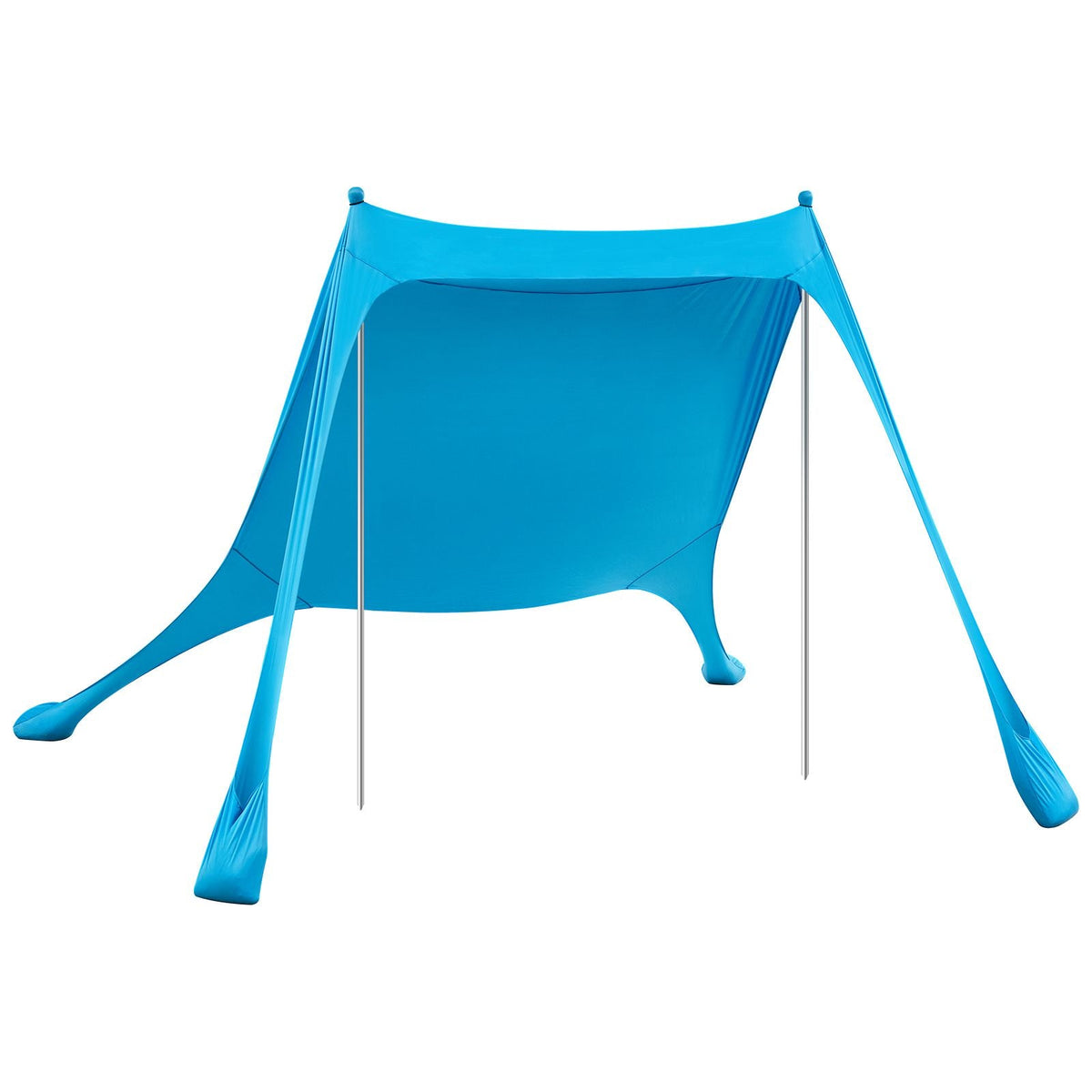 Beach Tent Sun Shelter, UPF50+ Sun Protection, 6.6 ft Tall, 7.5x7.5 ft, Easy Pop Up Beach Canopy with Sandbags, Stability Poles, Sand Shovels, Portable Shade for Family Outings, Camping, Fishing