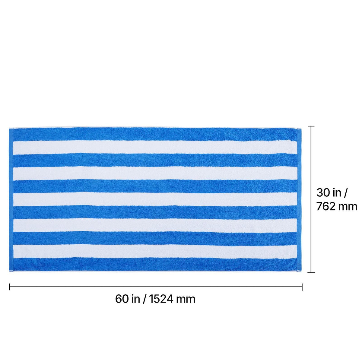 Beach Towel, 4 Pack Oversized Beach Towels, 30 x 60 in Cabana Striped Large Pool Towel, 100% Cotton Soft and Quickly Dry Thick Swimming Towels, for Vacation, Swimming, Beaches, and Bathroom