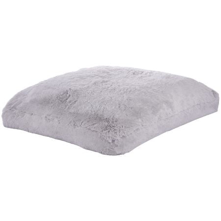 Bean Bag Bed Chair, Convertible Chair from BeanBag to Lounge or Mattress, Gaint Bean Bag Chair Bed with Washable Cover for Adults, Fluffy Plush, Foam Filling and Side Pocket, Grey(Full Size)