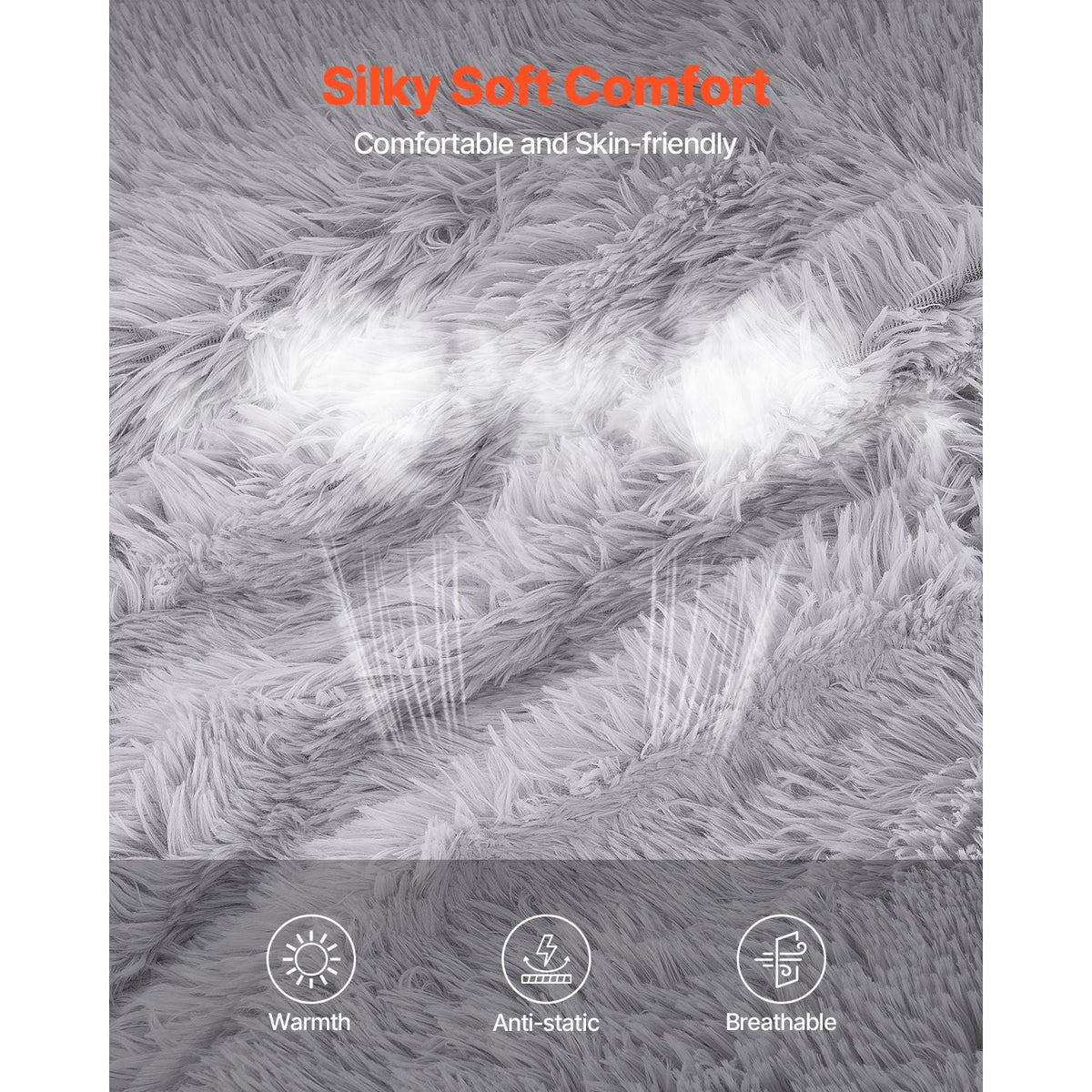 Bean Bag Bed Chair, Convertible Chair from BeanBag to Lounge or Mattress, Gaint Bean Bag Chair Bed with Washable Cover for Adults, Fluffy Plush, Foam Filling and Side Pocket, Grey(Full Size)