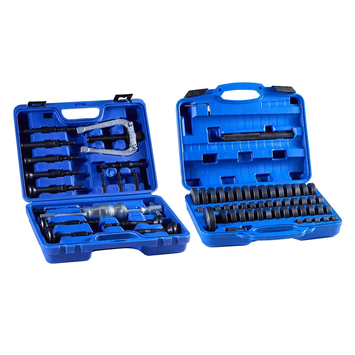 Bearing Press Kit, 52+16 Pcs, 2 in 1 Bushing Driver Tool & Bearing Press Kit, Race and Seal Driver Set with 49 Bushings, 10 Collets, Slide Hammer, Heavy Duty Removal Installation Set with Case
