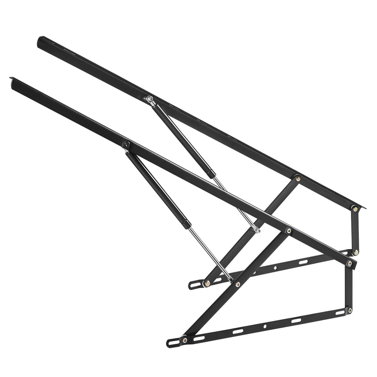 Bed Lift, 59x71 in Compatible Bed Size 154 lbs Load Bearing, DIY Wall Bed Mechanical Hardware Kit Vertical Deluxe, Pneumatic Lever Heavy Duty Bed Support, Folding Wall Bed for Guestroom