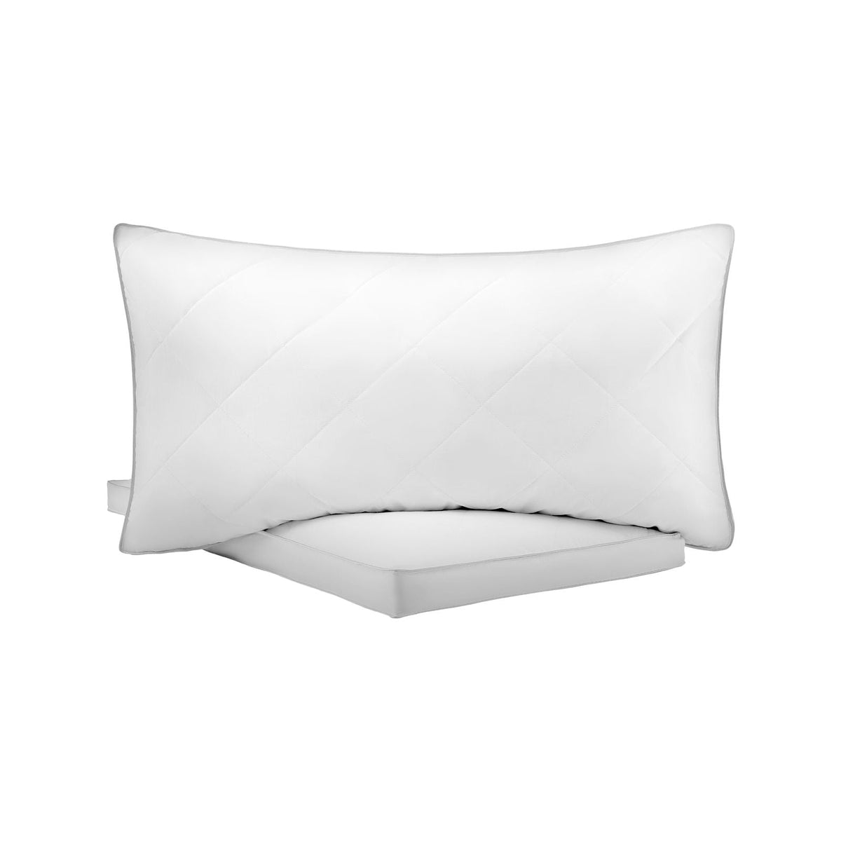 Bed Pillows for Sleeping, Set of 2, Queen Size Luxury Quality Hotel Pillows with Original Down Alternative Filling, Supportive and Fluffy, Bedding for Back, Stomach and Side Sleepers, White