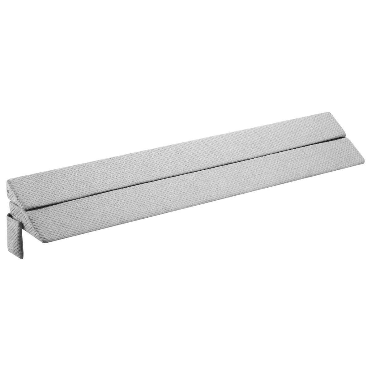 Bed Wedge Pillow for Headboard, Queen Size, 60"x10"x6" Bed Gap Filler, Fill 0-7" Gap Between Headboard and Mattress, 25D Foam Mattress Wedge Headboard Pillow with Side Pocket, for Backrest, Gray