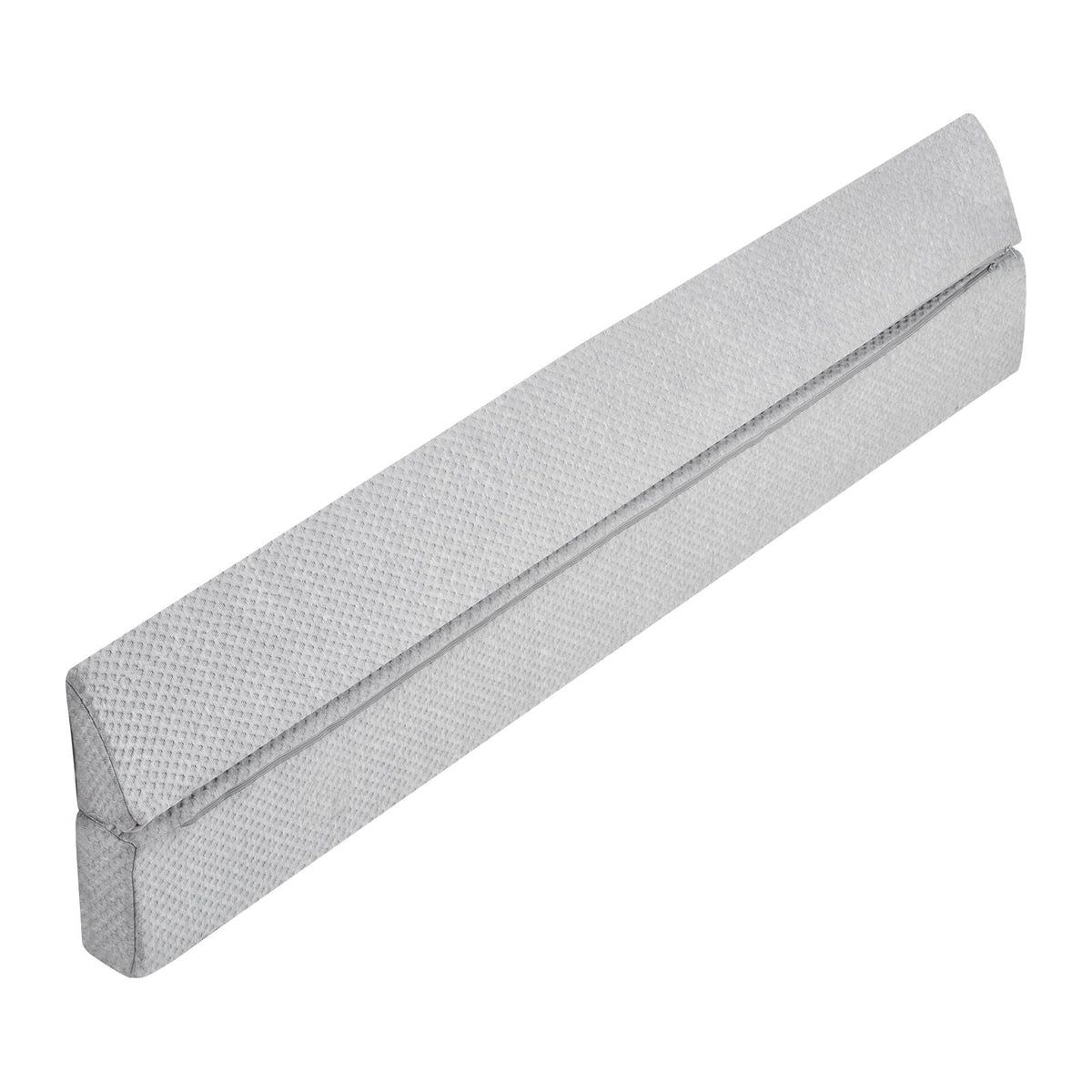 Bed Wedge Pillow for Headboard, Queen Size, 60"x6"x6" Foam Bed Gap Filler - Fill 0-7" Gap, Versatile Flip-Over Mattress Wedge Headboard Pillow with Anti-Slip Bottom, for Sleeping Backrest, Gray