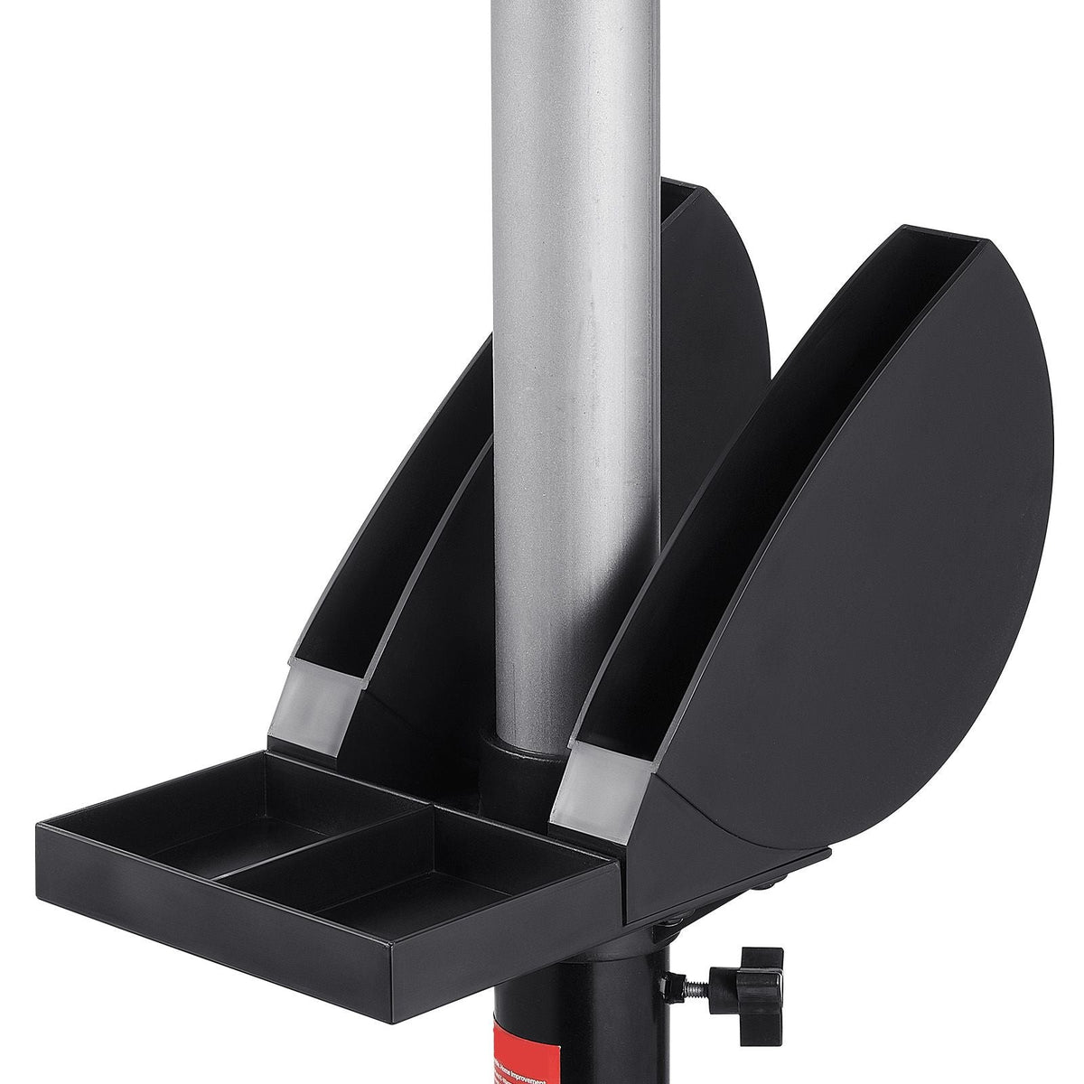 Bench Grinder Stand, Bench Grinder Vise Floor Pedestal with 12" x 10" Mounting Plate, 5-Level Height Adjustable Pedestal Stand with Grinding Wheel Storage Compartment & Heavy-Duty Cast Iron Base
