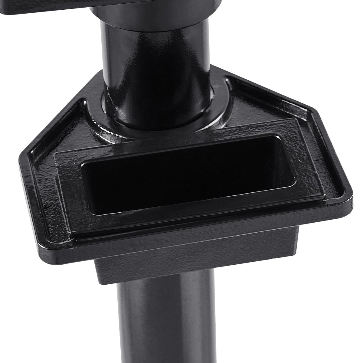 Bench Grinder Stand, Heavy-Duty Bench Grinder and Vise Floor Pedestal with 10.6" x 10.6" Mounting Plate, Pre-Cut Mounting Slots & Water Pot, Compatible with Most Bench Grinders