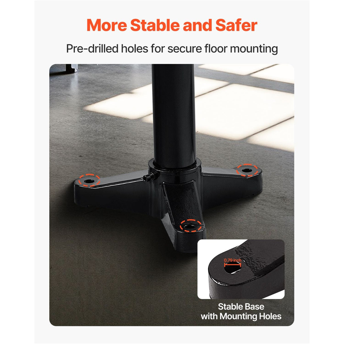 Bench Grinder Stand, Heavy-Duty Bench Grinder and Vise Floor Pedestal with 10.6" x 10.6" Mounting Plate, Pre-Cut Mounting Slots & Water Pot, Compatible with Most Bench Grinders