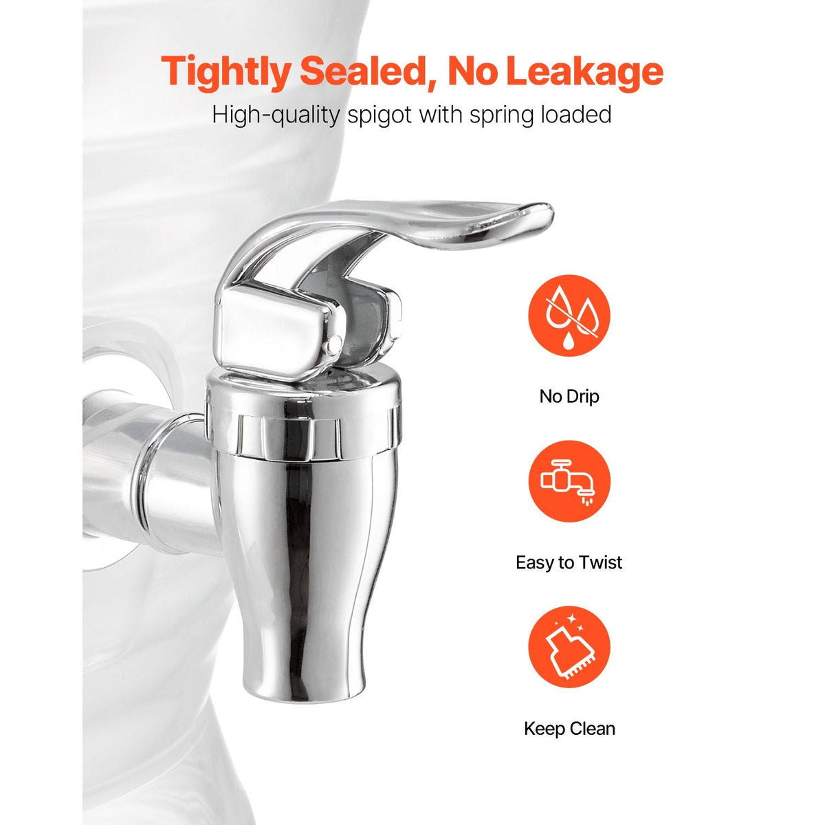 Beverage Dispenser, 2.64 Gallon Drink Dispenser for Parties, Plastic Juice Dispensers with Spigot Ice Chamber, Iced Tea Lemonade Juice Water Dispensers, for Restaurants, Hotels, Parties
