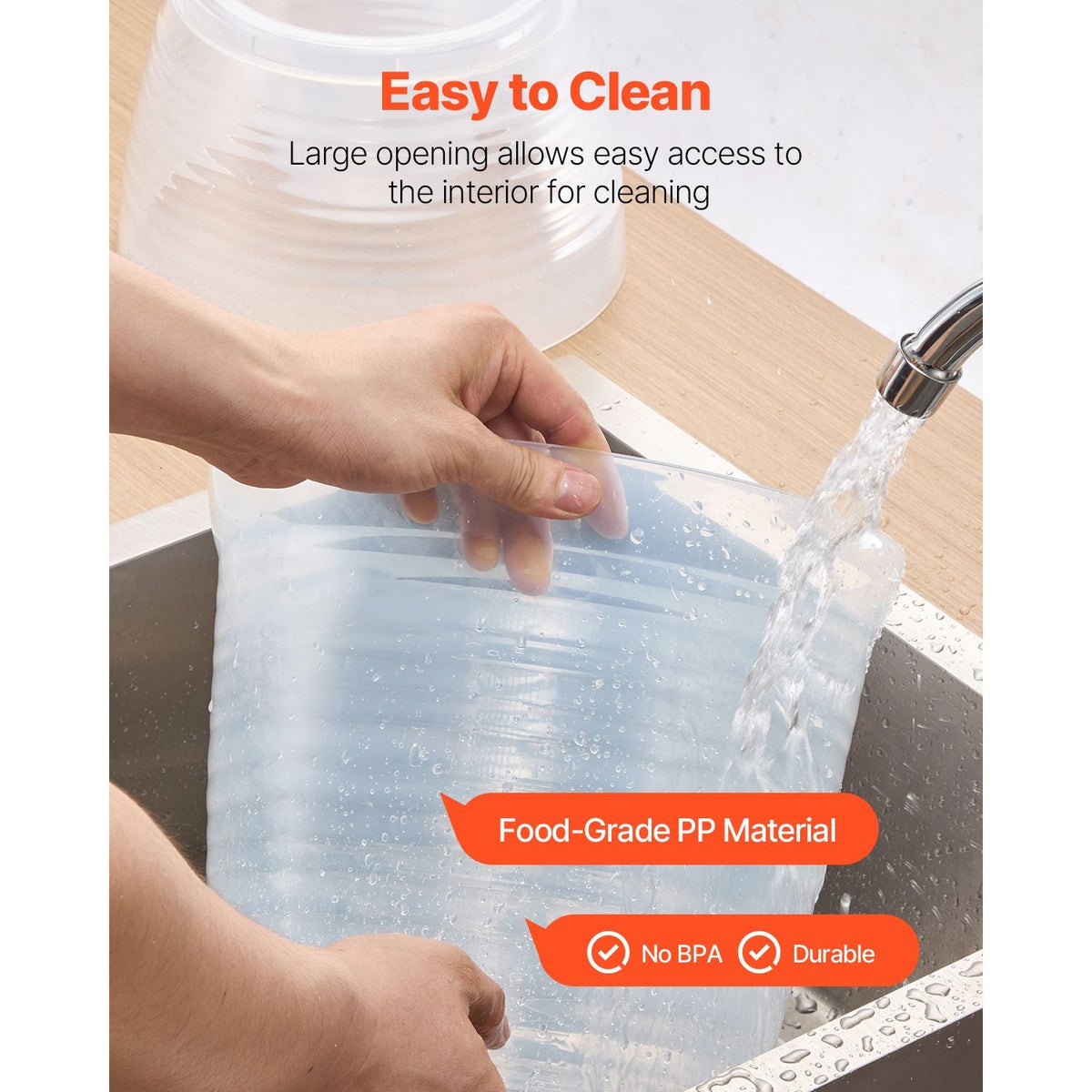 Beverage Dispenser, 2.64 Gallon Drink Dispenser for Parties, Plastic Juice Dispensers with Spigot Ice Chamber, Iced Tea Lemonade Juice Water Dispensers, for Restaurants, Hotels, Parties