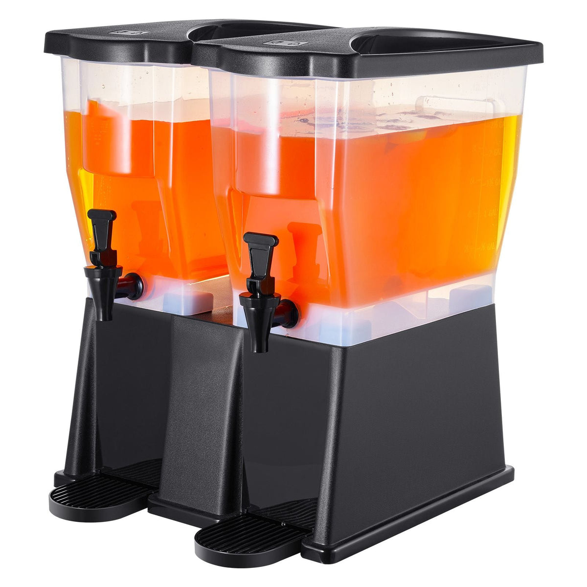 Beverage Dispenser, 3 Gallon x 2 Drink Dispensers for Parties, Plastic Juice Dispenser with Stand Spigot Lid, Iced Tea Lemonade Juice Water Dispenser, for Restaurants, Hotels, Parties