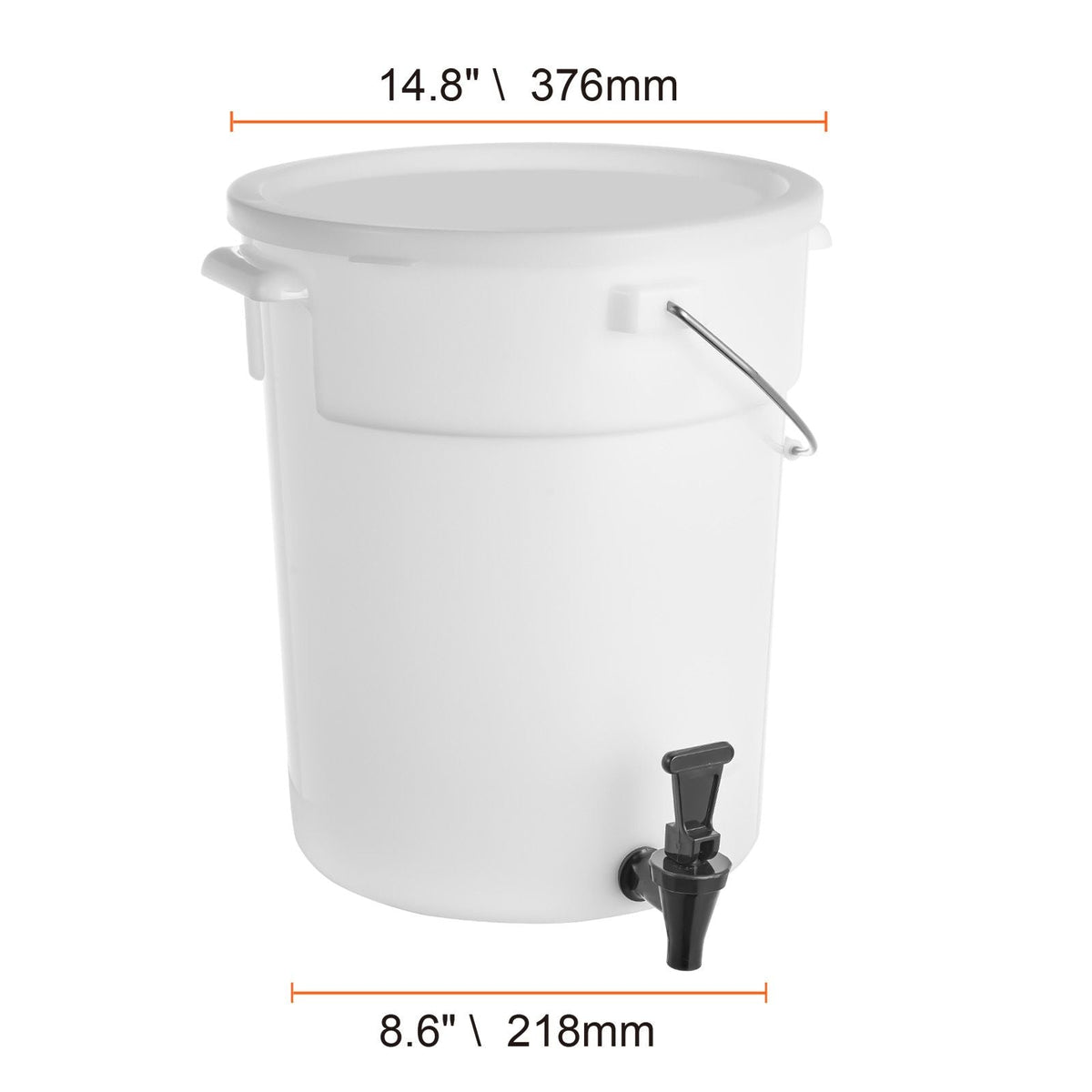 Beverage Dispenser, 5 Gallon Drink Dispensers for Parties, Plastic Juice Dispenser with Spigot and Lid, Iced Tea Lemonade Juice Water Dispenser, for Restaurants, Hotels, Parties