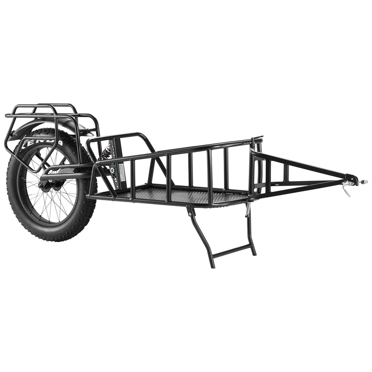 Bike Cargo Trailer, 70 lbs Load Capacity, Heavy-Duty Bicycle Wagon Cart, Compact Storage & Quick Release Structure with Universal Hitch, 20" Wheels, Fits Most Bike Wheels, Carbon Steel Frame