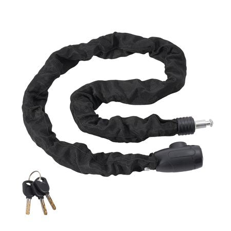 Bike Chain Lock, 3.94 Ft Combination Bicycle Chain Lock with 4 Keys, Heavy Duty Anti-Theft High Security Bike Locks, Perfect for Bike, Motorcycle, Scooter, Bicycle, Door, Fence or Gate, 8mm