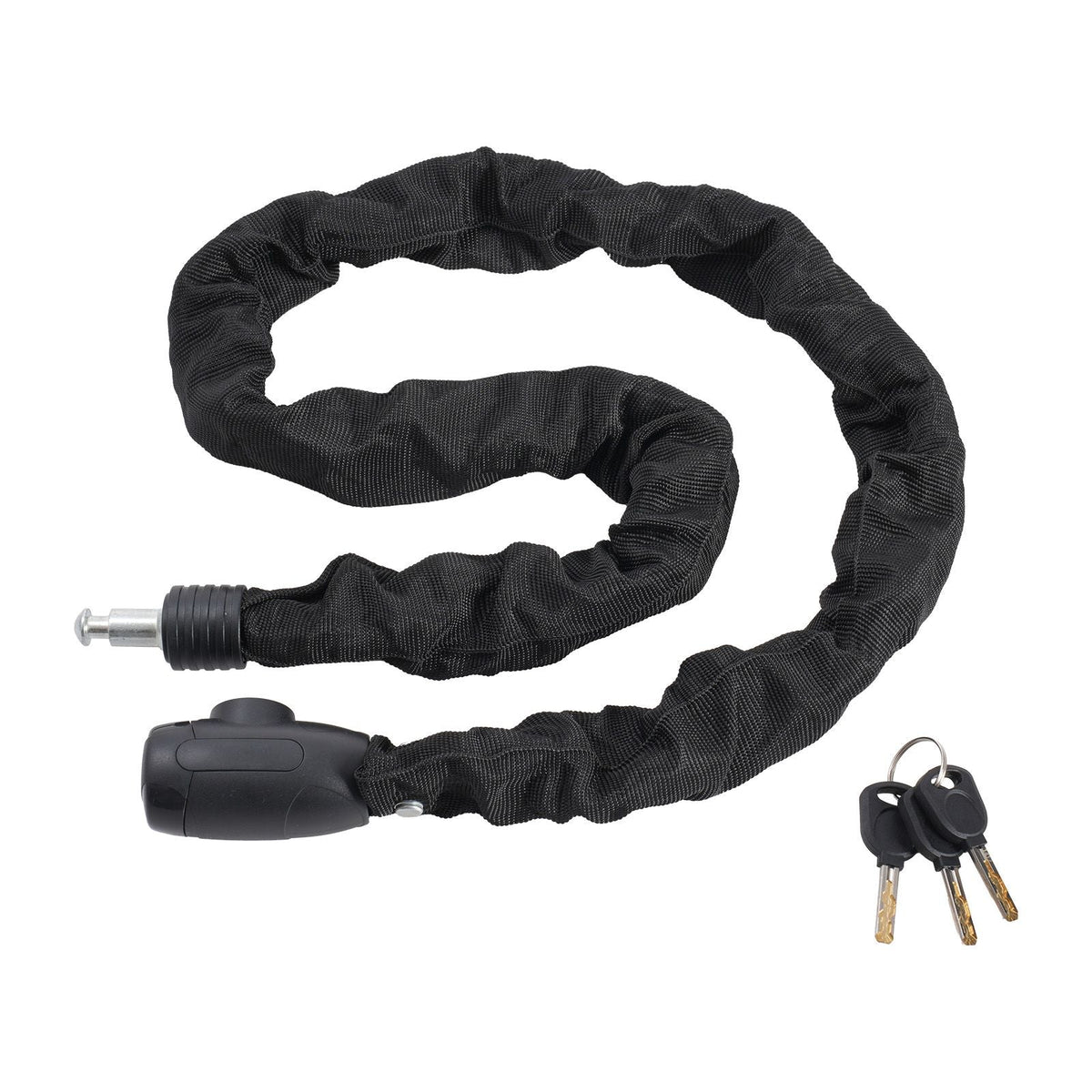 Bike Chain Lock, 3.94 Ft Combination Bicycle Chain Lock with 4 Keys, Heavy Duty Anti-Theft High Security Bike Locks, Perfect for Bike, Motorcycle, Scooter, Bicycle, Door, Fence or Gate, 8mm