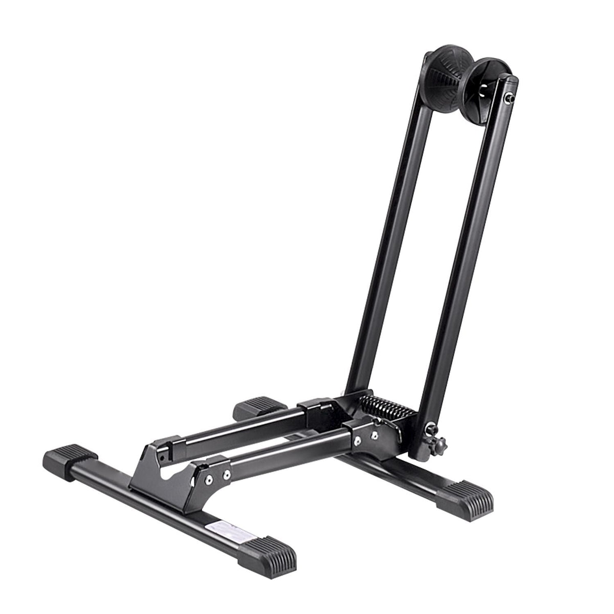 Bike Rack, Fits 20 to 29 Inch Mountain & Road Bikes, Alloy Steel Rust-Resistant Bike Floor Stand Rack, Foldable Bicycle Stand for Entryway, Garage, Home Bikes Parking & Storage, 1 Pack, Black
