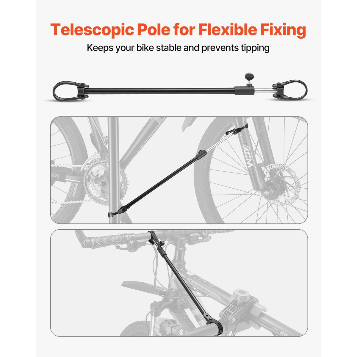 Bike Repair Stand, 66 lb Heavy-duty Bicycle Work Stand with 32.8-56.6 in Adjustable Height & Magnetic Tool Tray, Foldable Bicycle Maintenance Rack, Shop Home Mechanics for Mountain & Road Bike