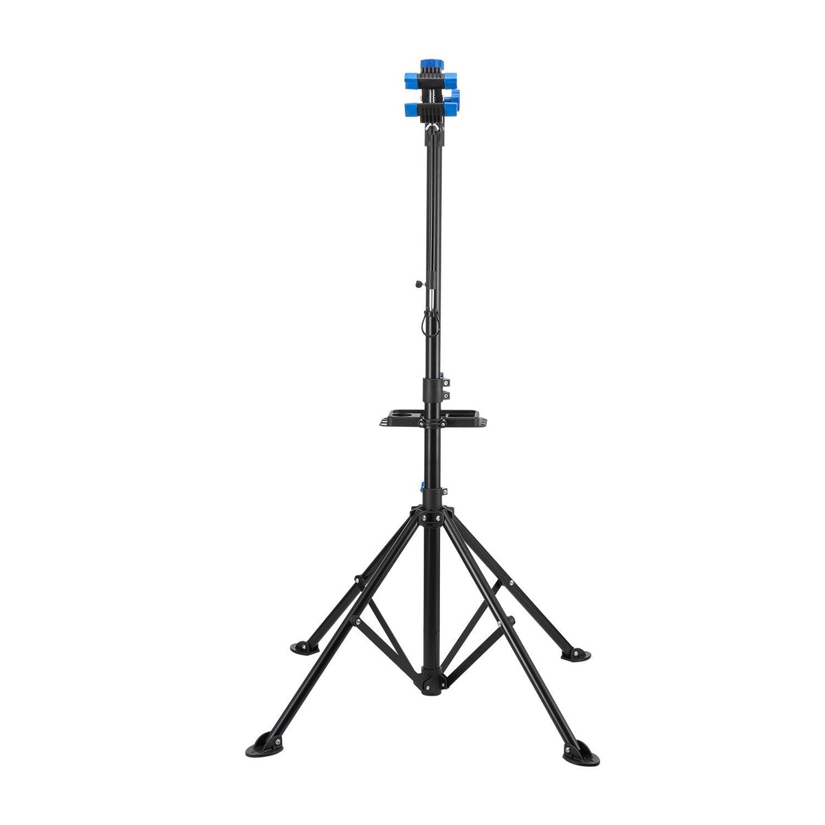 Bike Repair Stand, 66 lb Heavy-duty Bicycle Work Stand with 32.8-56.6 in Adjustable Height & Magnetic Tool Tray, Foldable Bicycle Maintenance Rack, Shop Home Mechanics for Mountain & Road Bike