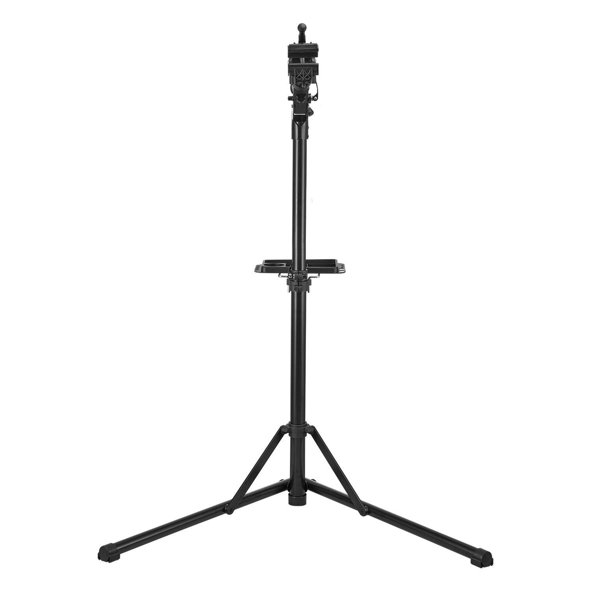 Bike Repair Stand, 85 lb Heavy-duty Bicycle Work Stand with 40.7-64.1 in Adjustable Height & Magnetic Tool Tray, Foldable Bicycle Maintenance Rack, Shop Home Mechanics for Mountain & Road Bike