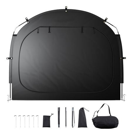 Bike Storage Tent, 5 Bikes, Outdoor Spacious Bike Storage Tent with Ventilated Window, Waterproof Easy-to-Install Bike Tent with High Strength Fiberglass & Dual Zippers, Fit for Bicycle