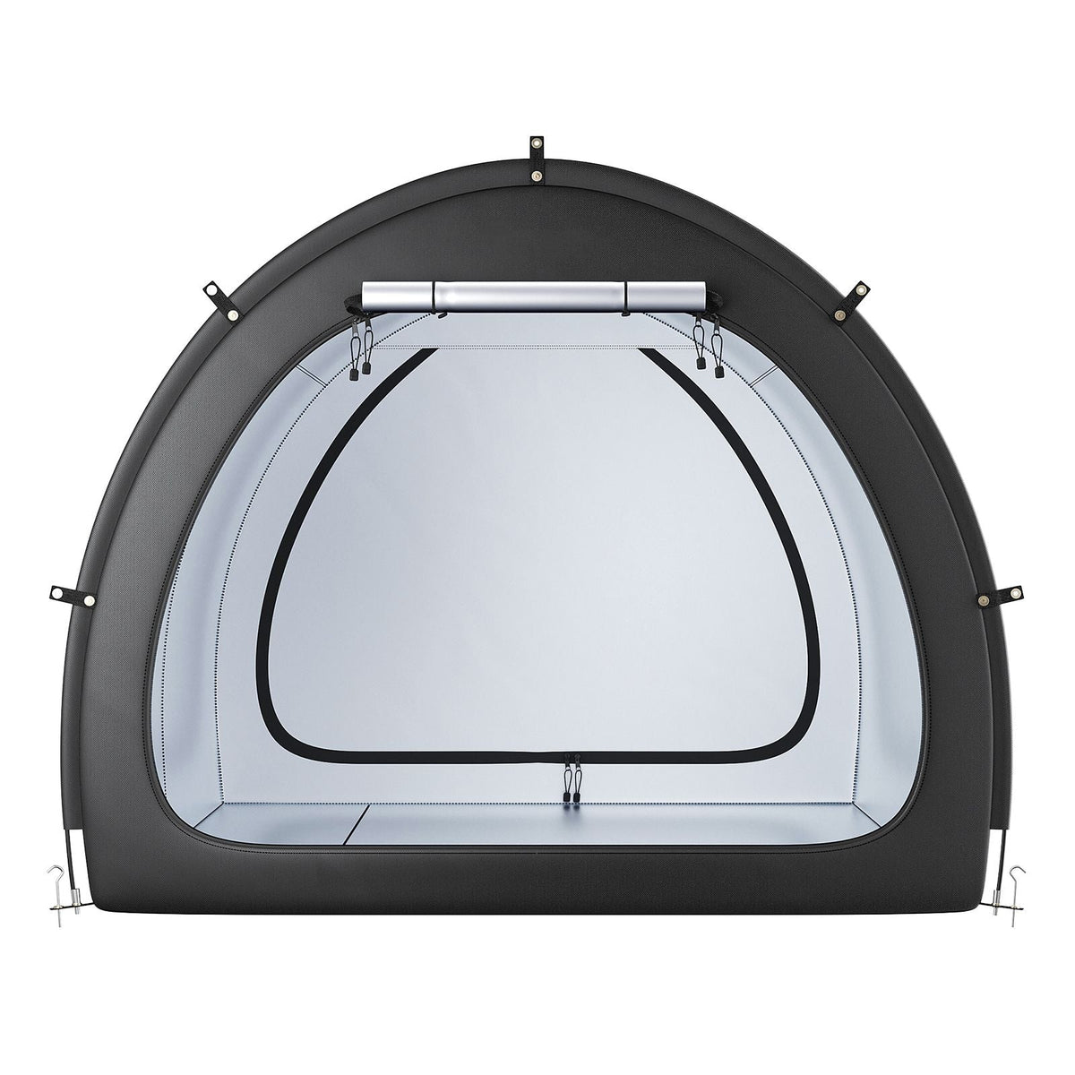 Bike Storage Tent, 5+ Bikes, Outdoor Spacious Bike Storage Tent with Ventilated Window, Waterproof Fan-Shaped Bike Tent with High Strength Fiberglass & Dual Zippers, Fit for Bicycle