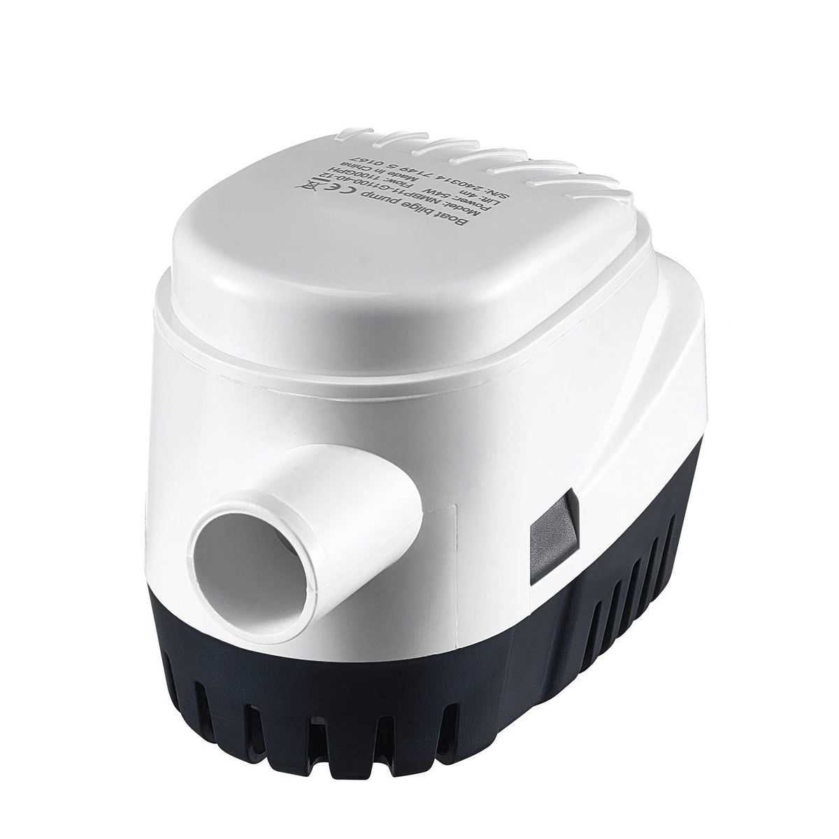 Bilge Pump, 1100GPH 12V Automatic Submersible Boat Bilge Water Pump with Float Switch, 1.1" Outlet Diameter, Small Boat Bilge Pump, Marine Electric Bilge Pump for Boats, Ponds, Pools, Basements
