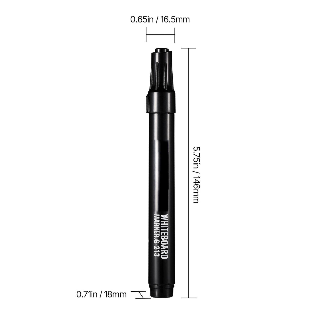 Black Dry Erase Markers, 36 Pack Low-Odor Whiteboard Markers with Chisel Tip, Easily Clean Dry Erase Markers Bulk for School Office Home