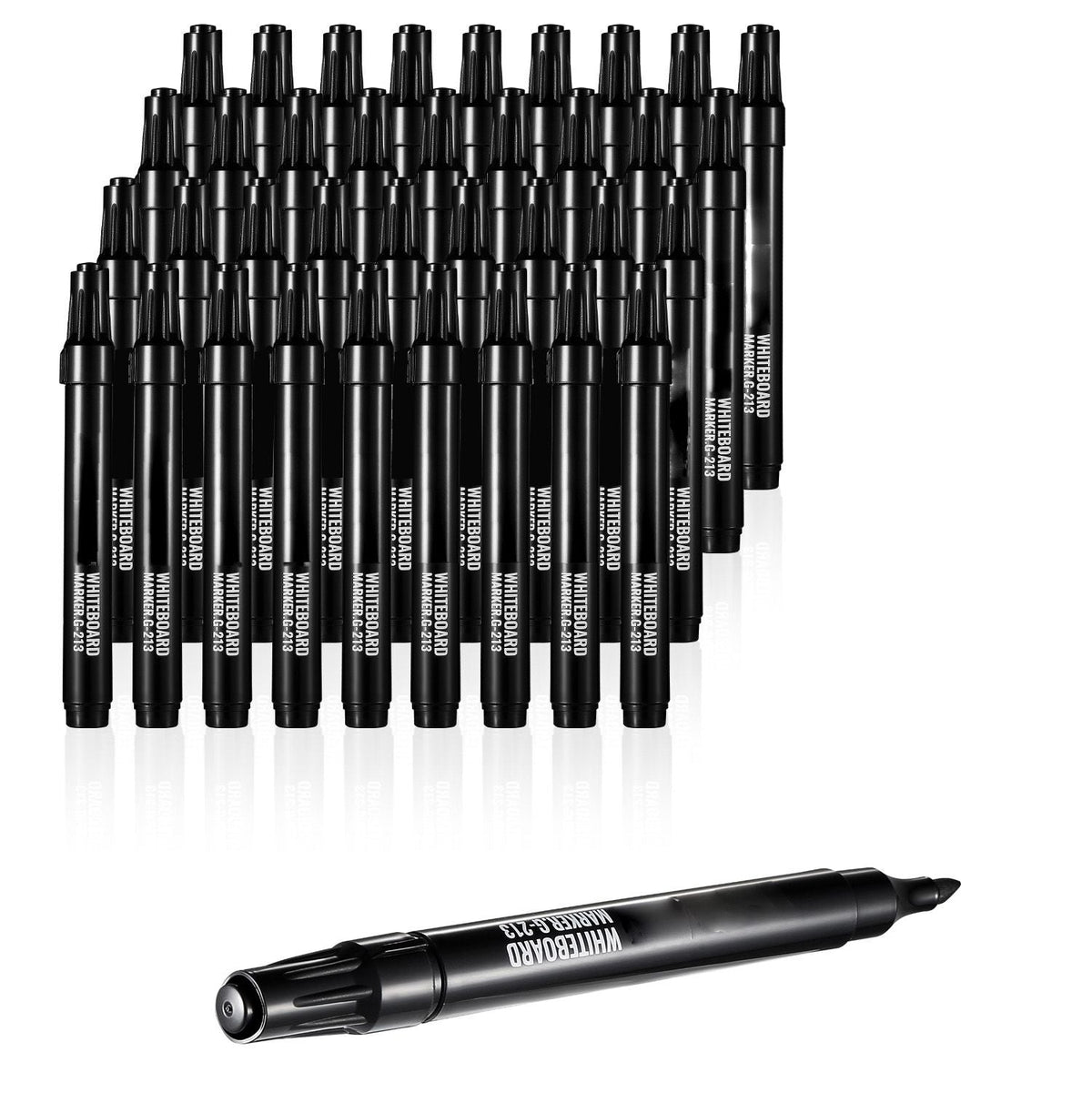 Black Dry Erase Markers, 36 Pack Low-Odor Whiteboard Markers with Chisel Tip, Easily Clean Dry Erase Markers Bulk for School Office Home