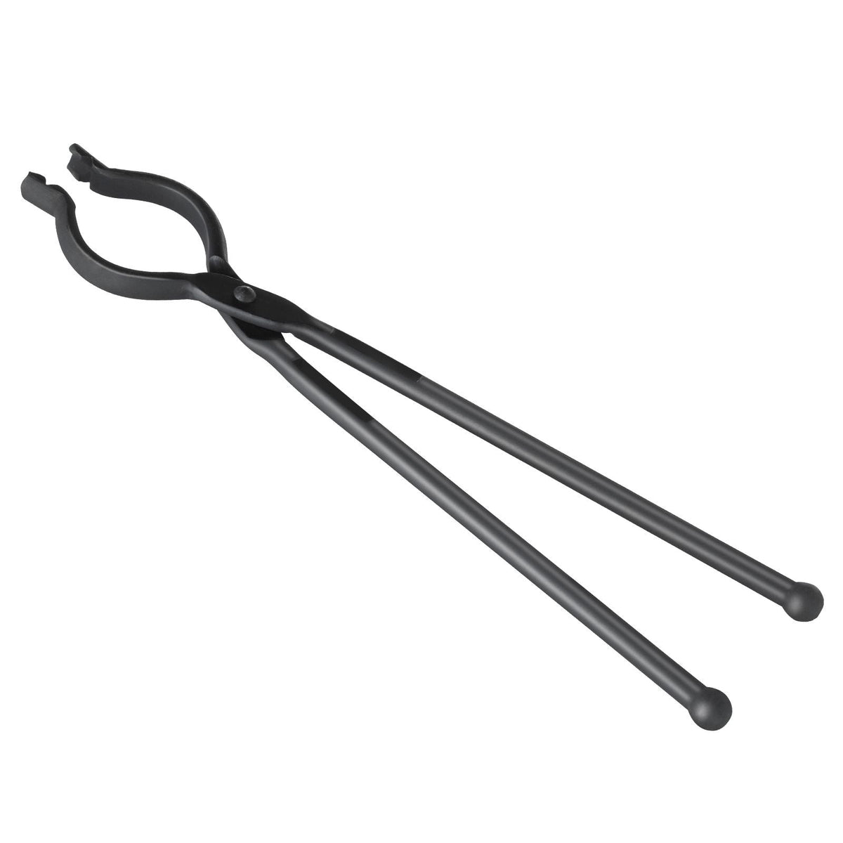 Blacksmith Tongs, 18' V-Bit Bolt Tongs, Carbon Steel Forge Tongs with A3 Steel Rivets, for Long, Irregular, and Nail-shaped Forgings, for Beginner and Seasoned Blacksmiths and Bladesmiths