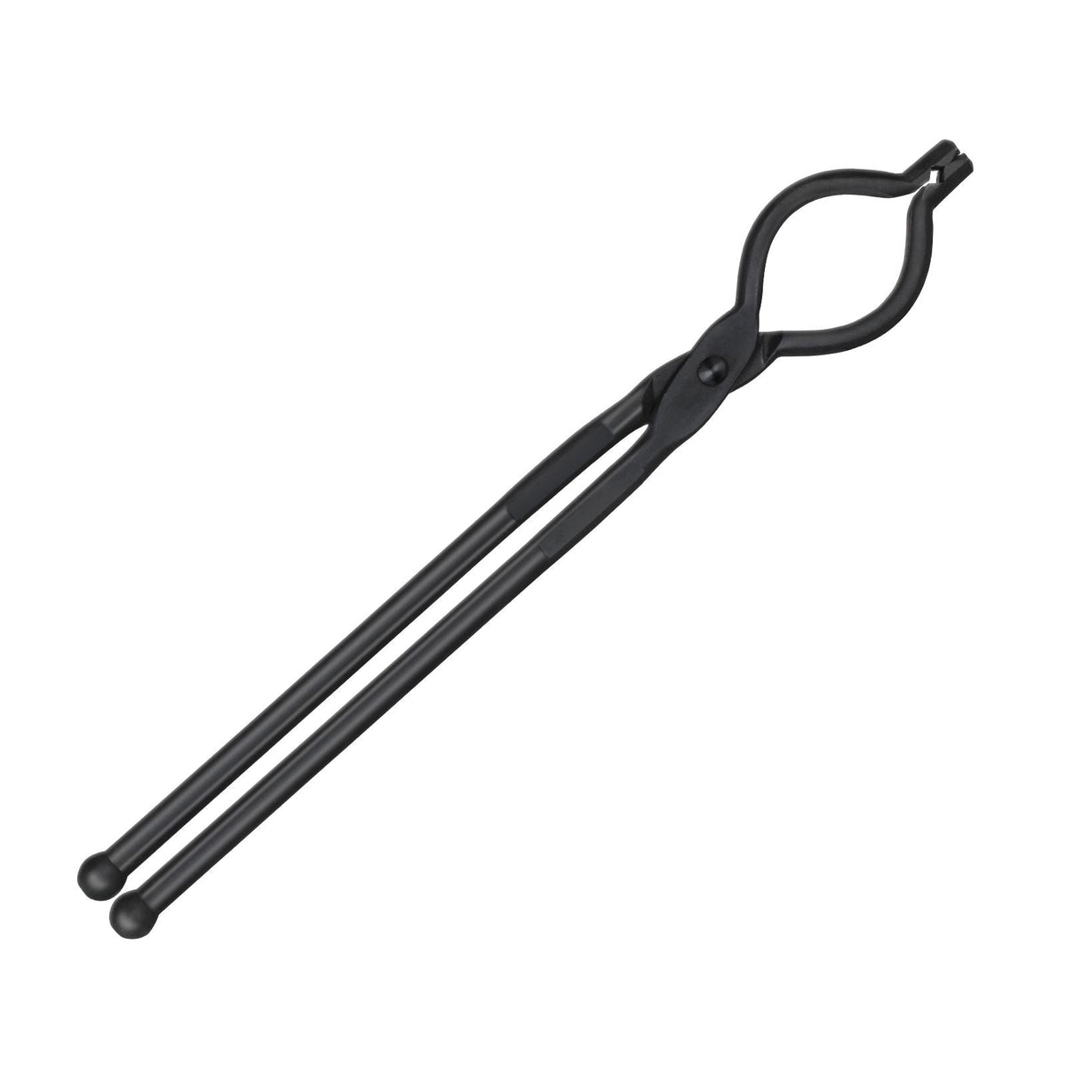 Blacksmith Tongs, 18' V-Bit Bolt Tongs, Carbon Steel Forge Tongs with A3 Steel Rivets, for Long, Irregular, and Nail-shaped Forgings, for Beginner and Seasoned Blacksmiths and Bladesmiths