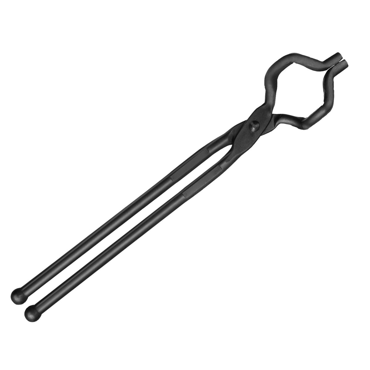 Blacksmith Tongs, 18' Z V-Bit Tongs, Carbon Steel Forge Tongs with A3 Steel Rivets, for Knife Blades, Long Pieces, Circular Forgings, for Beginner and Seasoned Blacksmiths and Bladesmiths
