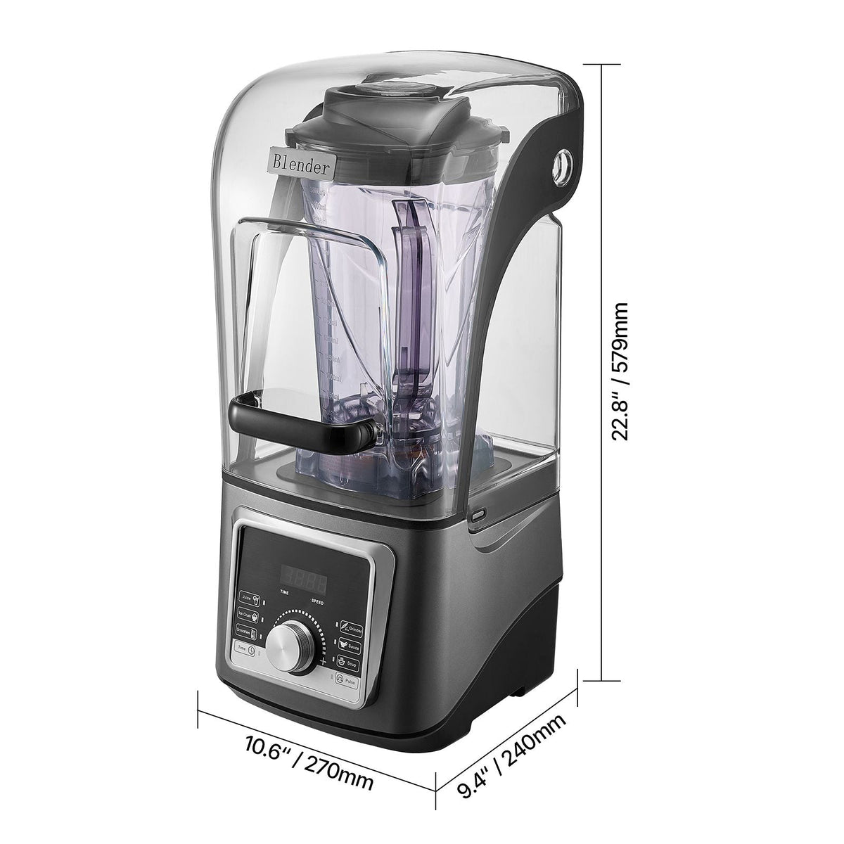Blender for Smoothies, 135 oz 1400W, Professional Blender with Powerful Motor, Multi-Functional Food Processing Blender with Noise Cover for Smoothie/Milkshake/Juice, Fits for Kitchen