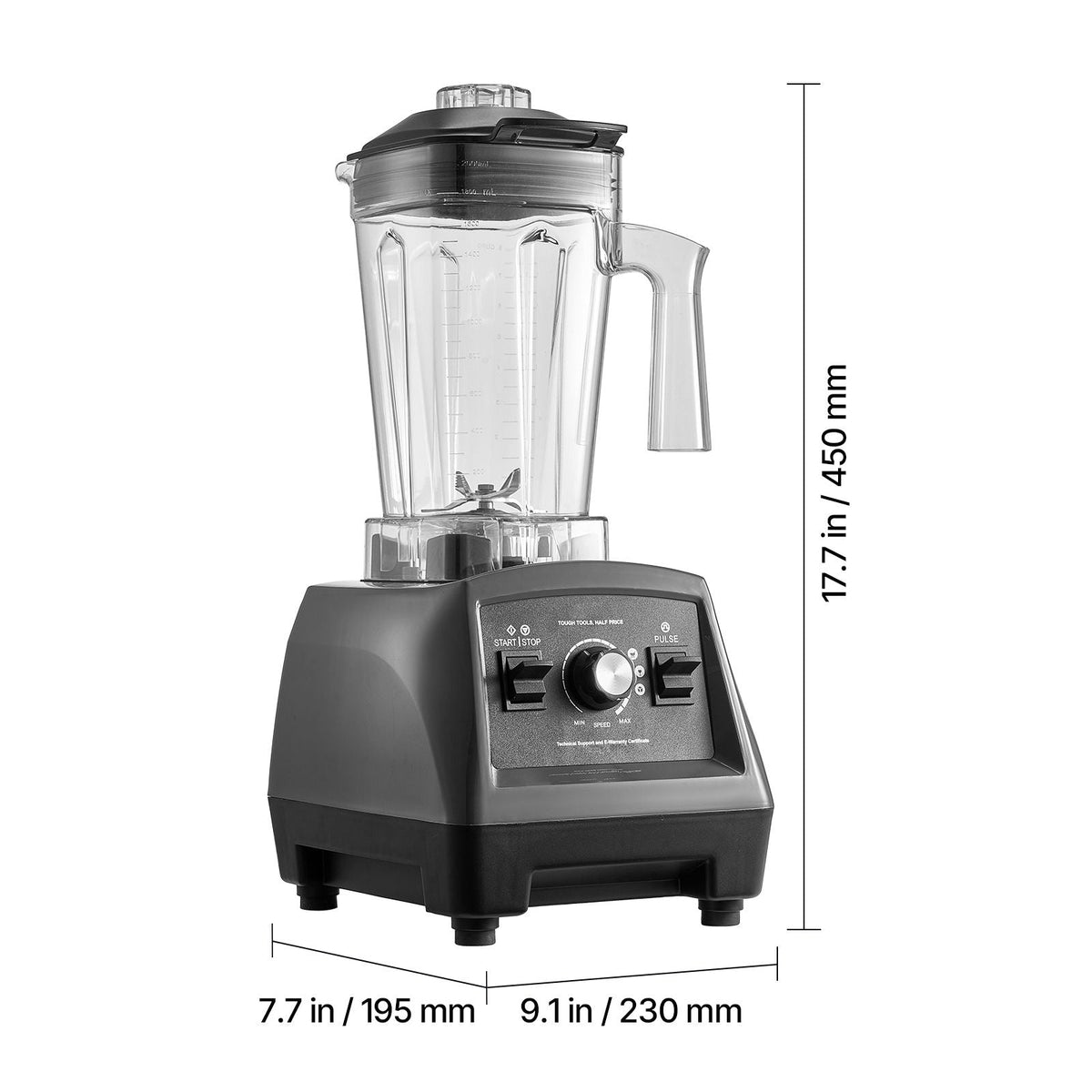 Blender for Smoothies, 61 oz 1400W, Professional Blender with Powerful Motor, Multi-Functional Food Processing Blender with 2 Cups for Smoothie/Milkshake/Juice, Fits for Kitchen