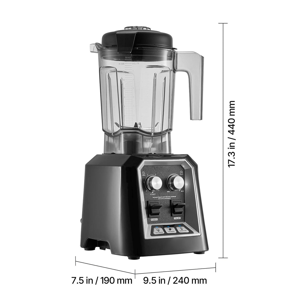 Blender for Smoothies, 68 oz 1400W, Professional Blender with Powerful Motor, Multi-Functional Food Processing Blender with Grinder Container for Smoothie/Milkshake/Juice, Fits for Kitchen