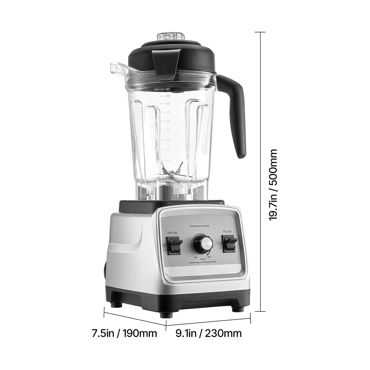 Blender for Smoothies, 85 oz 1400W, Professional Blender with Powerful Motor, Multi-Functional Food Processing Blender with 2 Cups for Smoothie/Milkshake/Juice, Fits for Kitchen